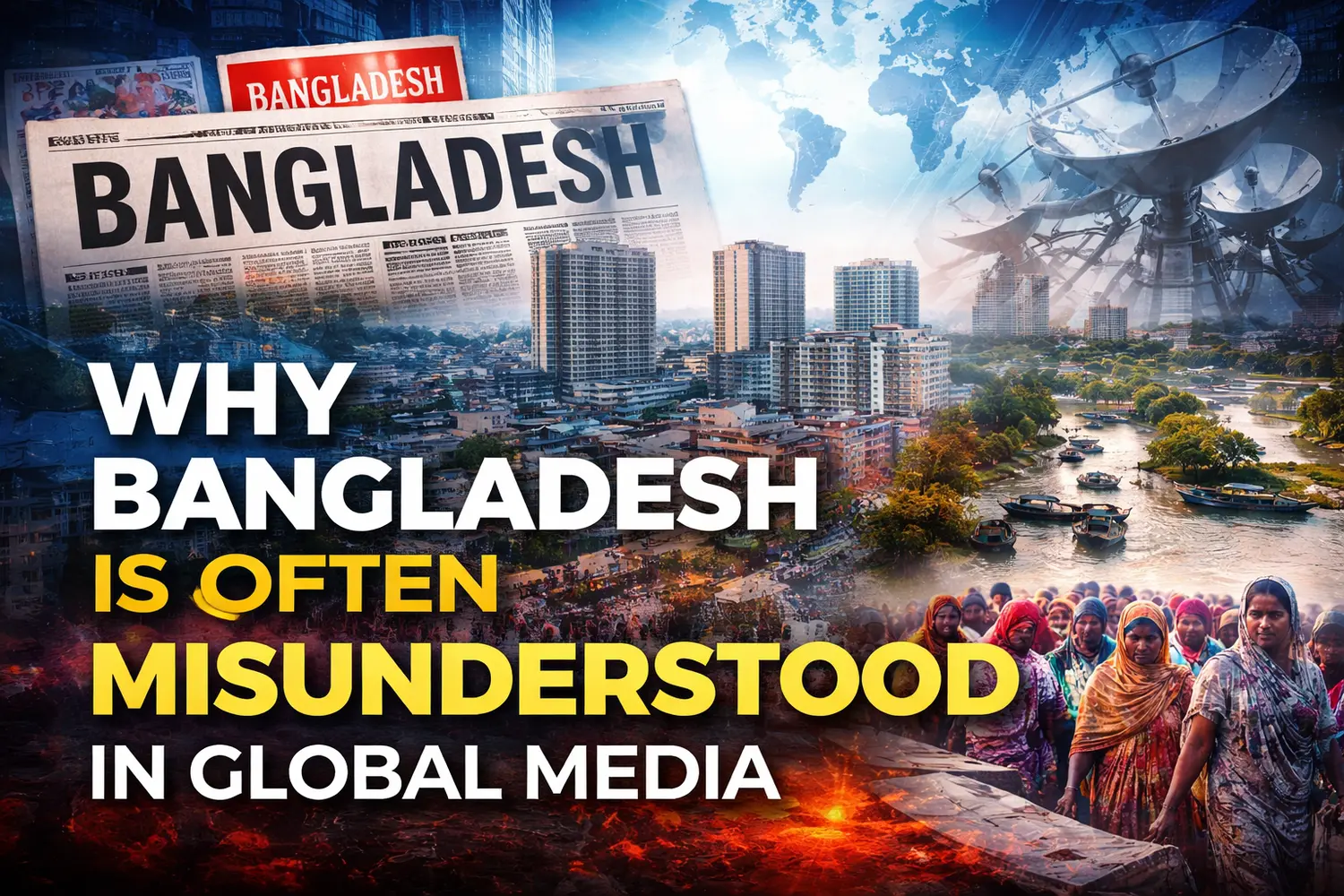 Bangladesh global media narrative, international media coverage of Bangladesh, Bangladesh image in world media