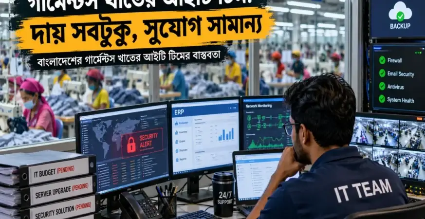 বাংলাদেশের গার্মেন্টস কারখানায় আইটি টিমের বাস্তব চিত্র