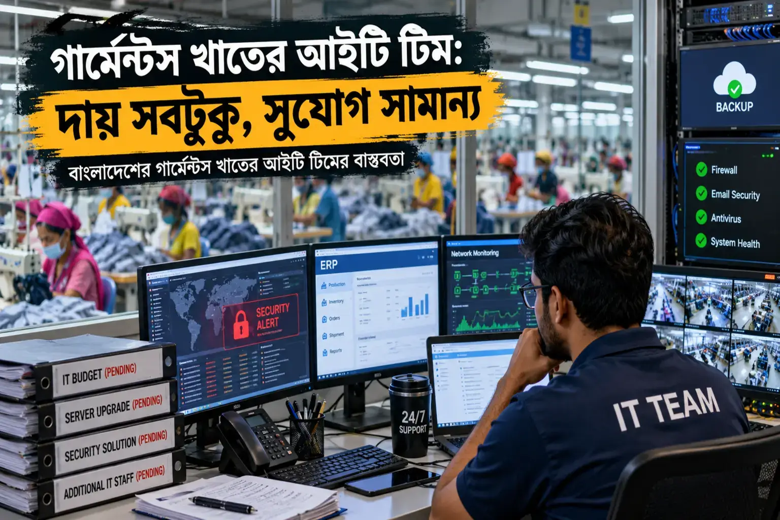 বাংলাদেশের গার্মেন্টস কারখানায় আইটি টিমের বাস্তব চিত্র